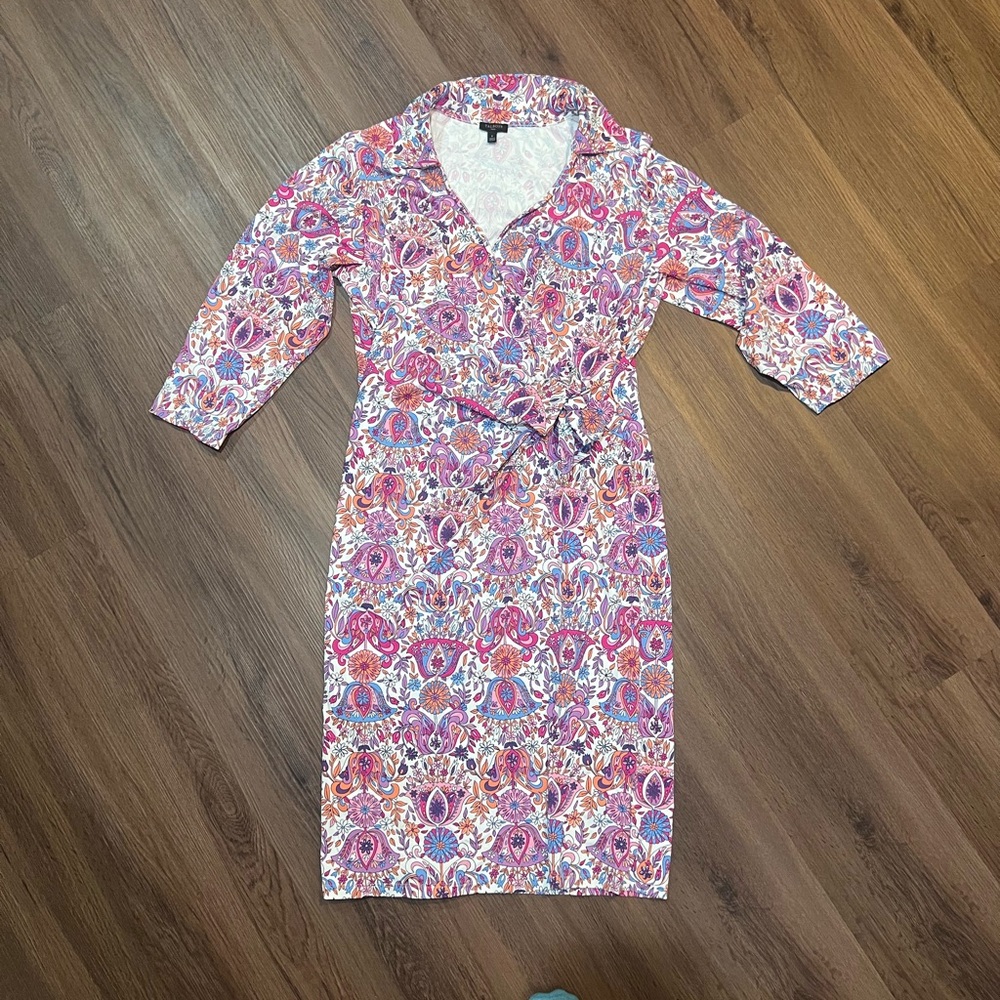 Talbots “Wrap Shift Dress” Womens